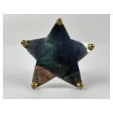 Mexican sterling star brooch. 12.16 grams