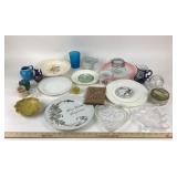Decorative Plates, Glassware, Ceramic Items