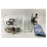 Baileys Glasses, Porcelain Cups, Snowman Decor