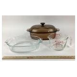 Pyrex Glass Bakeware, Measuring Cup, Casserole