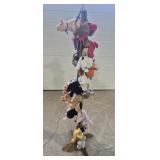 Wood Stuffed Animal Stand With Beanie Babies &