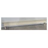 Wood Shelf Wirh Plate Rail Cream Color 7 in. X 60
