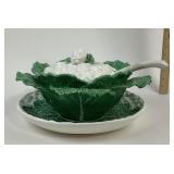 Bordallo Pinheiro Cabbage Tureen With Ladle