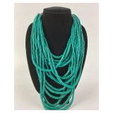 15 Strand Coconut shell buffalo horn necklace