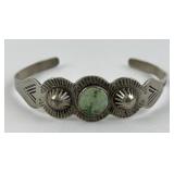 Native American Sterling & turquoise bracelet,