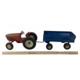 ERTL Tractor & ERTL Blue Farm Wagon/ Trailer