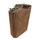 Rusty Metal Jerry Can with Cap
