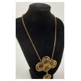 Costume Jewelry: Talbots silver tone mesh necklace