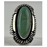 Native American Sterling & turquoise ring Running