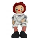 Raggedy Ann Cloth Doll with I Love You Heart