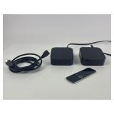 2 Apple TV 4K 1st gen, 1 remote