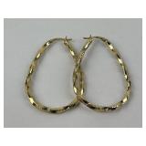 Pair sterling earrings 4.08 grams