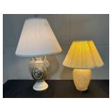 2 table lamps