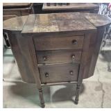 Martha Washington Style Wood Sewing Cabinet -