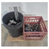 Galvanized Hook & Eye Pieces, Straight Connector