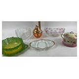 Mikasa Glass Bowls, Covered Dish, Fire King Oven W