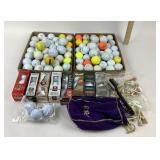 Golf Balls, Tees, Titleist, Maxfli, Pinnacle