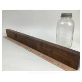 Wood Spirit Level, Ball Perfect Mason Jar & Brande