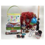 Cupcake Stand Girl, Fabric Easter Basket, Tassel D