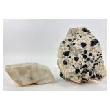 Mineral Specimens With Black Inclusions