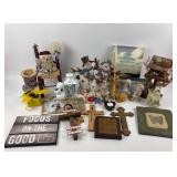 Decor: Snowmen, Crosses, Wall Signs, Figurines