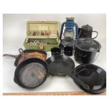 Cast Iron Skillets, Enamel Cookware, Dietz Lantern