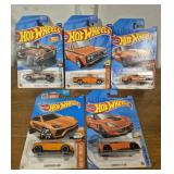 Hotwheels (5) Orange: 62 Corvette Gasser, Mazda