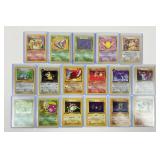 17 Pokemon Vintage First Edition Trading Cards