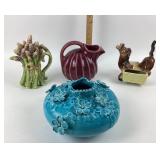 Waldun & Bogle Pitcher, Donkey Braying Planter, Bl