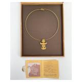 Gold Plated L.A. Cano Pre Columbian art Tolima