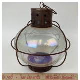 Onion Lantern With Iridescent Glass