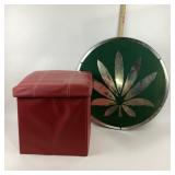 Metal Wall Art With Storage Ottoman