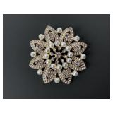 Monet Gold-toned Brooch Pin