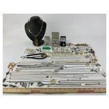 Costume jewelry rings, necklaces, charms,