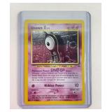 Pokemon Holographic Unown Trading Card