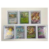 7 Pokemon Eevee Holographic Trading Cards