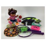 Paddle, Catch Set, Track Pieces, Dora Doll, Toys