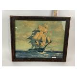 Gordon Grant Maritime Ship, USS Constitution Paint