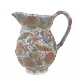 Portugal Ceramic Pitcher with Seashell Design