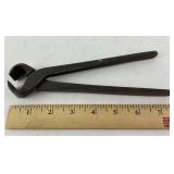 19th century blacksmith end nippers
