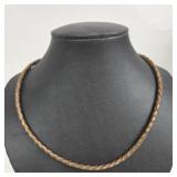 BARSE Thai Braided Leather necklace, 18 inches