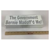 Bernie Madoff Political Statement Stickers