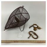 Spun Wire Candle Holder, Hinges,