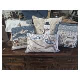 Throw Pillows (5) Winter/Holiday