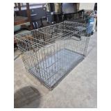 Metal Dog Kennel With One End Door With R