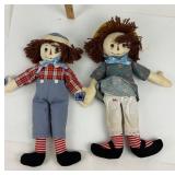 Signed Applause Raggedy Ann, Andy Dolls