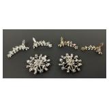 3 Pair Fashion Designer Earrings