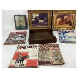 Gene Autry Songbooks, Framed Horse Prints, Nautica