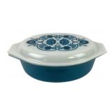 Pyrex Horizen Blue and White Oval Casserole Dish
