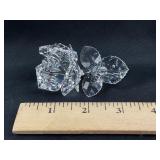 Swarovski crystal Rose with Dewdrops